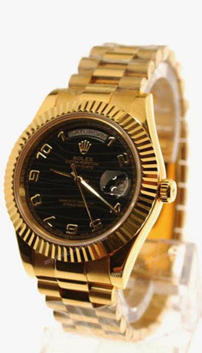 Swiss Rolex Day-Date II 40mm replica Gold Watch